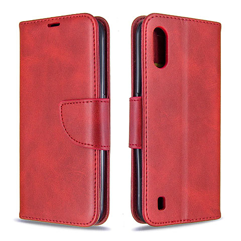 Handytasche Stand Schutzhülle Flip Leder Hülle B06F für Samsung Galaxy A01 SM-A015 Rot