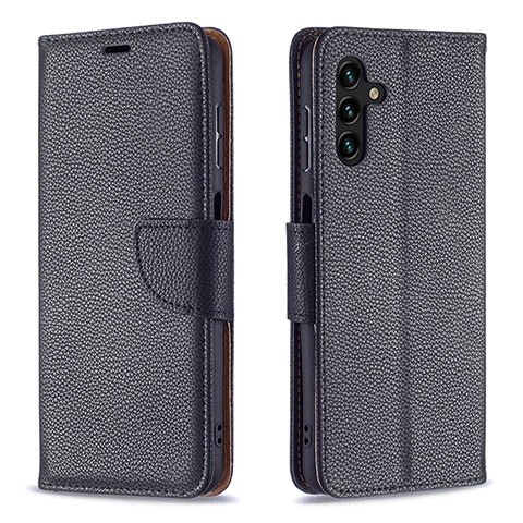 Handytasche Stand Schutzhülle Flip Leder Hülle B06F für Samsung Galaxy A04s Schwarz