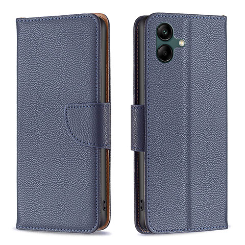 Handytasche Stand Schutzhülle Flip Leder Hülle B06F für Samsung Galaxy A05 Blau