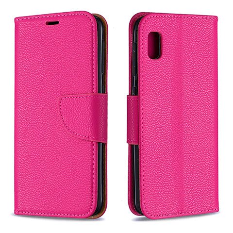 Handytasche Stand Schutzhülle Flip Leder Hülle B06F für Samsung Galaxy A10e Pink