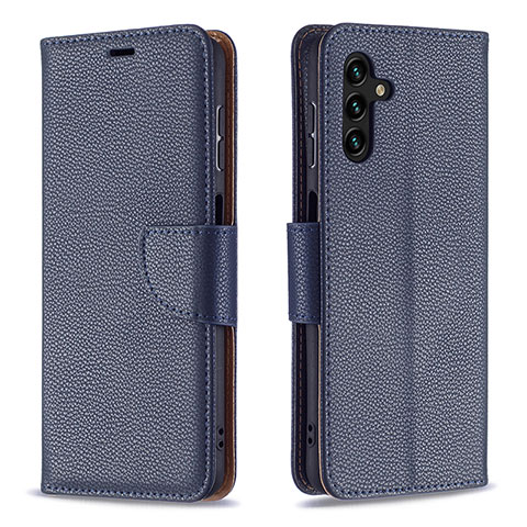 Handytasche Stand Schutzhülle Flip Leder Hülle B06F für Samsung Galaxy A13 5G Blau