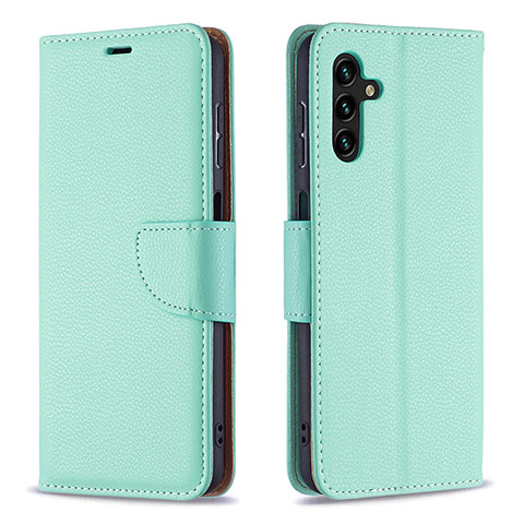 Handytasche Stand Schutzhülle Flip Leder Hülle B06F für Samsung Galaxy A13 5G Grün