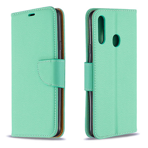 Handytasche Stand Schutzhülle Flip Leder Hülle B06F für Samsung Galaxy A20s Grün