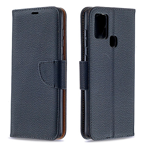 Handytasche Stand Schutzhülle Flip Leder Hülle B06F für Samsung Galaxy A21s Schwarz