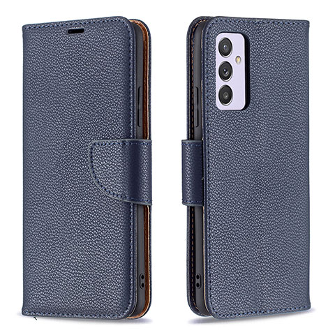 Handytasche Stand Schutzhülle Flip Leder Hülle B06F für Samsung Galaxy A24 4G Blau