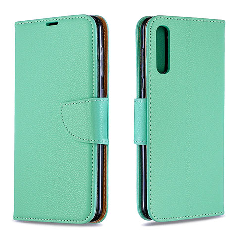 Handytasche Stand Schutzhülle Flip Leder Hülle B06F für Samsung Galaxy A30S Grün