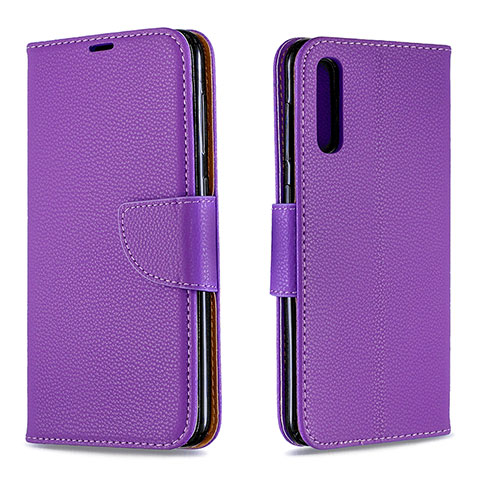 Handytasche Stand Schutzhülle Flip Leder Hülle B06F für Samsung Galaxy A30S Violett