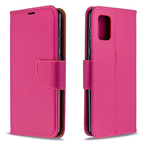 Handytasche Stand Schutzhülle Flip Leder Hülle B06F für Samsung Galaxy A31 Pink