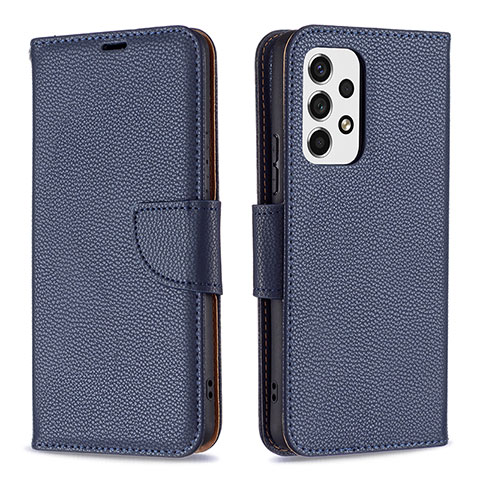 Handytasche Stand Schutzhülle Flip Leder Hülle B06F für Samsung Galaxy A53 5G Blau