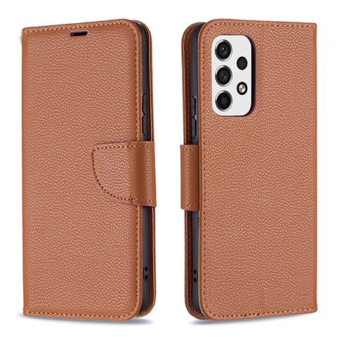 Handytasche Stand Schutzhülle Flip Leder Hülle B06F für Samsung Galaxy A53 5G Braun