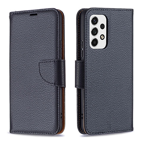 Handytasche Stand Schutzhülle Flip Leder Hülle B06F für Samsung Galaxy A53 5G Schwarz