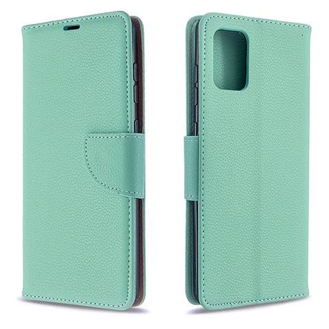 Handytasche Stand Schutzhülle Flip Leder Hülle B06F für Samsung Galaxy A71 4G A715 Grün