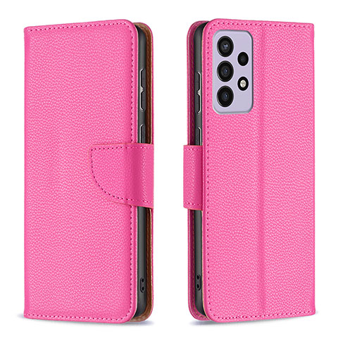 Handytasche Stand Schutzhülle Flip Leder Hülle B06F für Samsung Galaxy A73 5G Pink