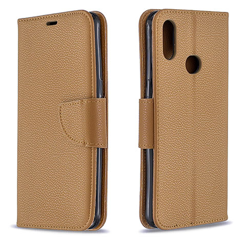 Handytasche Stand Schutzhülle Flip Leder Hülle B06F für Samsung Galaxy M01s Braun