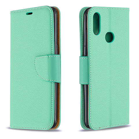 Handytasche Stand Schutzhülle Flip Leder Hülle B06F für Samsung Galaxy M01s Grün