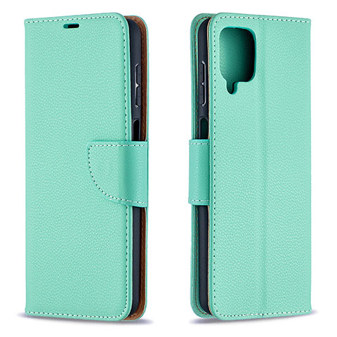 Handytasche Stand Schutzhülle Flip Leder Hülle B06F für Samsung Galaxy M12 Grün