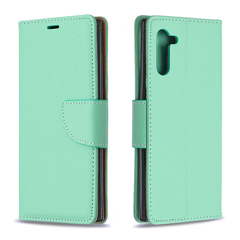 Handytasche Stand Schutzhülle Flip Leder Hülle B06F für Samsung Galaxy Note 10 5G Grün