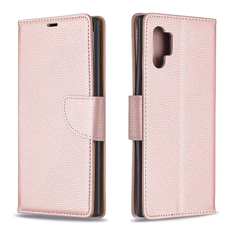 Handytasche Stand Schutzhülle Flip Leder Hülle B06F für Samsung Galaxy Note 10 Plus 5G Rosegold