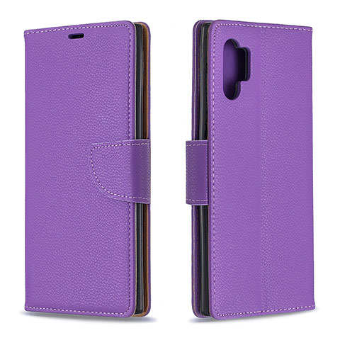 Handytasche Stand Schutzhülle Flip Leder Hülle B06F für Samsung Galaxy Note 10 Plus 5G Violett