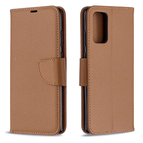 Handytasche Stand Schutzhülle Flip Leder Hülle B06F für Samsung Galaxy Note 20 5G Braun