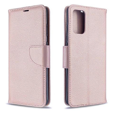 Handytasche Stand Schutzhülle Flip Leder Hülle B06F für Samsung Galaxy S20 5G Rosegold