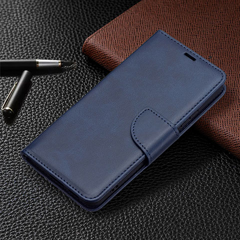 Handytasche Stand Schutzhülle Flip Leder Hülle B06F für Samsung Galaxy S21 5G Blau