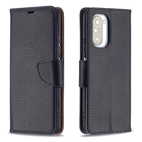 Handytasche Stand Schutzhülle Flip Leder Hülle B06F für Xiaomi Mi 11i 5G Schwarz