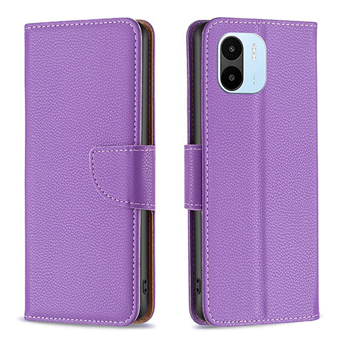 Handytasche Stand Schutzhülle Flip Leder Hülle B06F für Xiaomi Poco C50 Violett