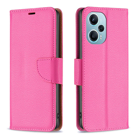 Handytasche Stand Schutzhülle Flip Leder Hülle B06F für Xiaomi Poco F5 5G Pink