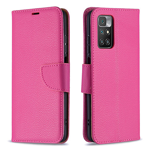 Handytasche Stand Schutzhülle Flip Leder Hülle B06F für Xiaomi Redmi 10 (2022) Pink