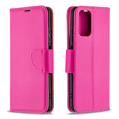 Handytasche Stand Schutzhülle Flip Leder Hülle B06F für Xiaomi Redmi Note 10 4G Pink