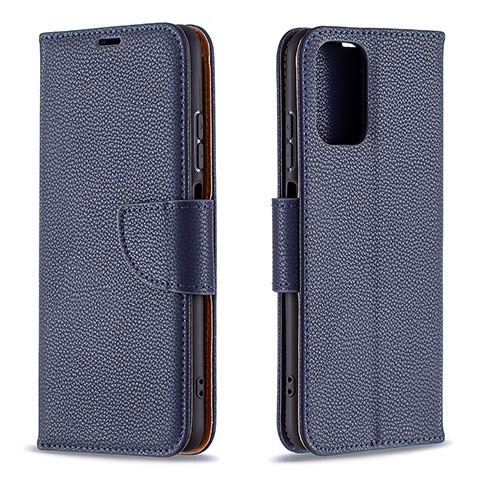 Handytasche Stand Schutzhülle Flip Leder Hülle B06F für Xiaomi Redmi Note 10S 4G Blau