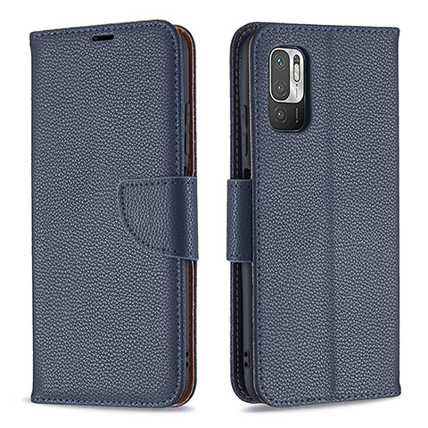 Handytasche Stand Schutzhülle Flip Leder Hülle B06F für Xiaomi Redmi Note 10T 5G Blau