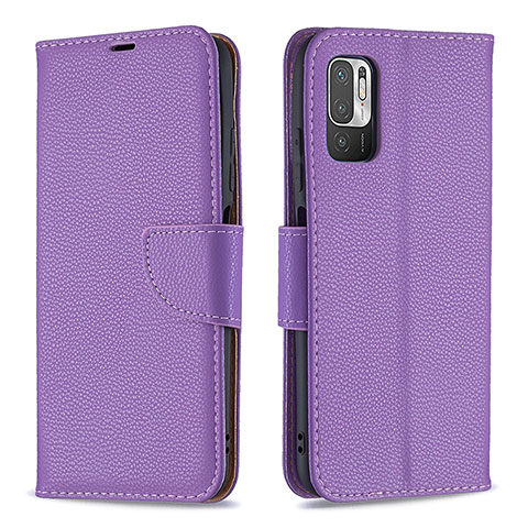 Handytasche Stand Schutzhülle Flip Leder Hülle B06F für Xiaomi Redmi Note 10T 5G Violett