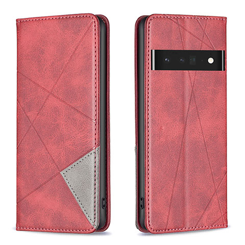 Handytasche Stand Schutzhülle Flip Leder Hülle B07F für Google Pixel 7 Pro 5G Rot