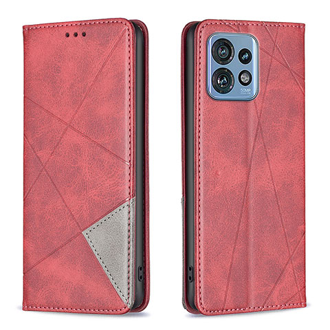 Handytasche Stand Schutzhülle Flip Leder Hülle B07F für Motorola Moto Edge 40 Pro 5G Rot