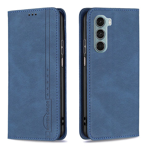 Handytasche Stand Schutzhülle Flip Leder Hülle B07F für Motorola Moto Edge S30 5G Blau