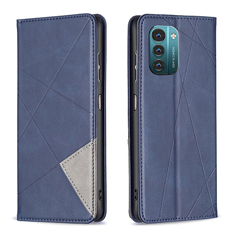 Handytasche Stand Schutzhülle Flip Leder Hülle B07F für Nokia G11 Blau