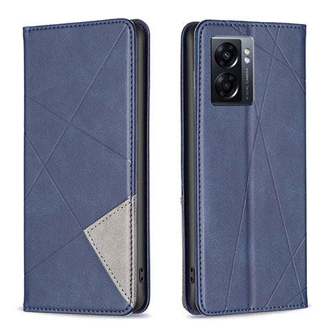 Handytasche Stand Schutzhülle Flip Leder Hülle B07F für OnePlus Nord N300 5G Blau