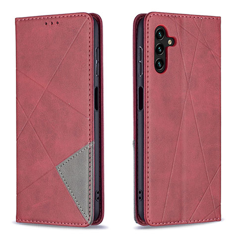 Handytasche Stand Schutzhülle Flip Leder Hülle B07F für Samsung Galaxy A04s Rot