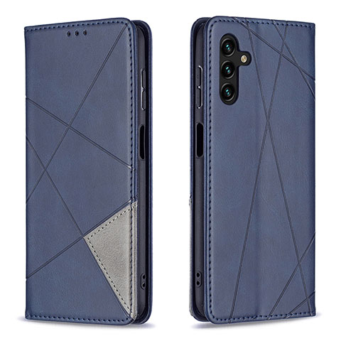 Handytasche Stand Schutzhülle Flip Leder Hülle B07F für Samsung Galaxy A13 5G Blau