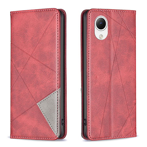 Handytasche Stand Schutzhülle Flip Leder Hülle B07F für Samsung Galaxy A23 5G SC-56C Rot