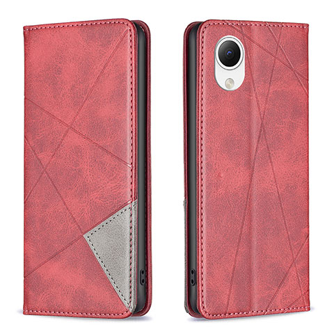 Handytasche Stand Schutzhülle Flip Leder Hülle B07F für Samsung Galaxy A23s Rot