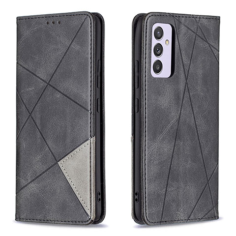 Handytasche Stand Schutzhülle Flip Leder Hülle B07F für Samsung Galaxy A24 4G Schwarz