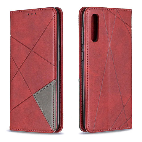 Handytasche Stand Schutzhülle Flip Leder Hülle B07F für Samsung Galaxy A50 Rot