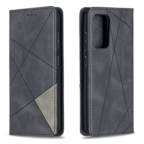 Handytasche Stand Schutzhülle Flip Leder Hülle B07F für Samsung Galaxy A52 4G Schwarz