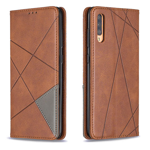 Handytasche Stand Schutzhülle Flip Leder Hülle B07F für Samsung Galaxy A70S Braun