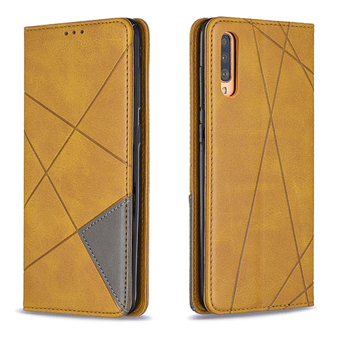 Handytasche Stand Schutzhülle Flip Leder Hülle B07F für Samsung Galaxy A70S Hellbraun