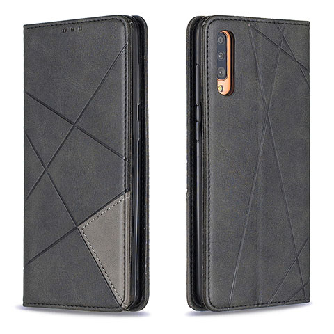 Handytasche Stand Schutzhülle Flip Leder Hülle B07F für Samsung Galaxy A70S Schwarz