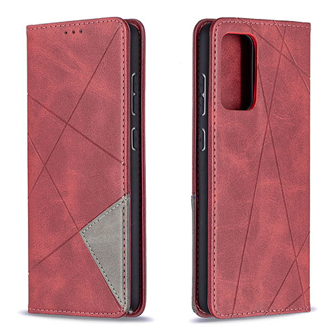 Handytasche Stand Schutzhülle Flip Leder Hülle B07F für Samsung Galaxy A72 4G Rot